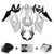 2007-2008 Suzuki GSXR 1000 Amotopart Fairings White Black Alstare Racing Customs Fairing