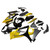 2007-2008 Suzuki GSXR 1000 Black & Gold GSXR Racing Amotopart Fairings Customs Fairing