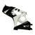 2007-2008 Suzuki GSXR 1000 Black & White GSXR Racing Amotopart Fairings Customs Fairing