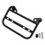 2024-2025 BMW R12 Left Luggage Rack Side Saddle Bag Mount Bracket Black Steel Black Generic