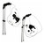 2004-2006 Toyota Sienna Power Sliding Door Cable w/o Motor Set 85620-08042+85620-08052 Generic