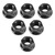 CNC Aluminum Rear Sprocket Carrrier Flange Nuts Set M10x1.25 Black