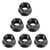 CNC Aluminum Rear Sprocket Carrrier Flange Nuts Set M10x1.25 Black