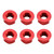 CNC Aluminum Rear Sprocket Carrrier Flange Nuts Set M10x1.5mm Red
