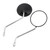 Universal Round Mirrors for Scooter Moped 8mm Clockwise with Chrome Stem