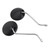 Universal Round Mirrors for Scooter Moped 8mm Clockwise with Chrome Stem