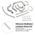 2021-2025 Ducati Monster 937 Silicone Radiator coolant Hose kit White Generic
