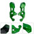 2025-2026 Kawasaki Z900 Frame Side Cover Panel Guard Fairing Green Generic