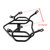 1996-2025 Suzuki DR650 Rear Carrier Tube Type Luggage Rack Black Generic