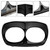 1998-2013 Harley Davidson Road Glide Dual Headlight Trim Bezel Cover Fairing Black Generic