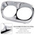 2010-2013 H-D headlight assembly Dual Headlight Trim Bezel Cover Fairing Chrome Generic