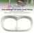 1998-2013 Harley Davidson Road Glide Dual Headlight Trim Bezel Cover Fairing White Generic