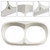 1998-2013 Harley Davidson Road Glide Dual Headlight Trim Bezel Cover Fairing White Generic