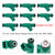 1999-2002 Land Rover Discovery 4.0L V8 8Pcs Fuel Injector 0280155787 Generic