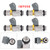2004-2009 Renault Grand Scénic II 4Pcs Fuel Injector IWP098 8200058379 Generic