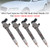 2008-2022 VW AMAROK BEETLE CC GOLF PASSAT JETTA TIGUAN 2.0L TDI 4Pcs Fuel Injector 0445110646 0445110369 Generic