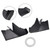 2024 Aprilia RS457 Air Deflector Spoiler Winglets Fairing Black Generic