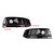 2016-2019 Audi A4 B9 S4 2PCS Black Front Bumper Foglight Grille Generic