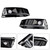 2016-2016 Audi A4 B9 S4 2PCS Black Chrome Front Bumper Foglight Grille Generic