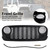 2007-2018 Jeep Wrangler JK JKU Unlimited 2 & 4 Door Front Bumper Grille Black Generic