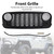 2007-2018 Jeep Wrangler JK JKU Unlimited 2 & 4 Door Front Bumper Grille Black Generic