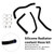 2024-2025 Honda CB500 Hornet Silicone Radiator coolant Hose Black Generic