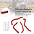 2024-2025 Honda NX400 NX500 Silicone Radiator coolant Hose Red Generic