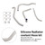 2024-2025 Honda CB500 Hornet Silicone Radiator coolant Hose White Generic