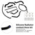 2017-2025 Suzuki GSX-S750/ GSX-S750Z Silicone Radiator coolant Hose kit Black Generic