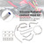2017-2025 Suzuki GSX-S750/ GSX-S750Z Silicone Radiator coolant Hose kit White Generic