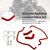2019-2024 Triumph Rocket 3 Silicone Radiator coolant Hose kit Red Generic