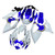 2006-2007 Suzuki GSXR 600 750 White Blue Lucky Strike Racing Amotopart Fairings Customs Fairing