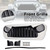 2018-2023 Jeep Wrangler JL JT White & Black Front Vader Grille Bumper Generic
