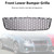 2006-2009 Volkswagen GOLF MK5 GTI Front Center Lower Bumper Grille Generic