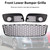 2006-2009 VW GOLF MK5 GTI 3PCS Front Lower Bumper Grille+Fog Light Cover Generic