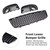 2006-2009 VW GOLF MK5 GTI 3PCS Front Lower Bumper Grille+Fog Light Cover Generic