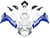 Fairings Suzuki GSXR 600 750 White & Blue Jordan Racing  (2006-2007)