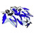 2008-2009-2010 Suzuki GSXR 600 750 White & Blue GSXR Racing Amotopart Fairings Customs Fairing
