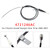 2006-2007 Chrysler Grand Voyager Stow 'N Go Front Parking Brake Cable 4721246AC Generic