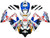 Fairings Suzuki GSXR 600 750 Multi-Color pepephone Racing  (2008-2009-2010)