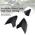 2025-2026 Kawasaki Z900 Air Intake Covers Tank Side Panel Fairing Matte Black Generic