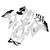 Fairings Suzuki GSXR 600 750 White Black GSXR Racing  (2008-2009-2010) Fairings Suzuki GSXR 600 750 White Black GSXR Racing  (2008-2009-2010)