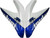 Fairings Suzuki GSXR 600 750 White Blue Jordan Racing  (2008-2009-2010) Fairings Suzuki GSXR 600 750 White Blue Jordan Racing  (2008-2009-2010)