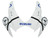 Fairings Suzuki GSXR 600 750 White Blue Jordan Racing  (2008-2009-2010) Fairings Suzuki GSXR 600 750 White Blue Jordan Racing  (2008-2009-2010)