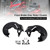 2001-2014 Honda Goldwing GL1800 Front Brake Disc Rotor Covers Black Generic