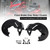 2001-2015 Honda Goldwing and Goldwing Tour models Front Brake Disc Rotor Covers Matte Black Generic