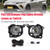 2021-2024 Toyota Venza 4-Door Sport Utility Pair LED Bumper Fog Lights Driving Lamps w/ Switch TO1038271 Generic
