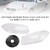 2009-2017 BMW 5 F10/ F11/ F10 LCI /F11 LCI Left+Right Headlight Plastic Cover with Seal Kit Generic