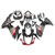 2011-2023 Suzuki GSXR600 GSXR750 K11 Black Red GSXR Amotopart Fairings Plastics Customs Fairing