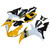 2002-2003 Yamaha YZF-R1 Yellow White Black R1 Racing Amotopart Fairings Customs Fairing
